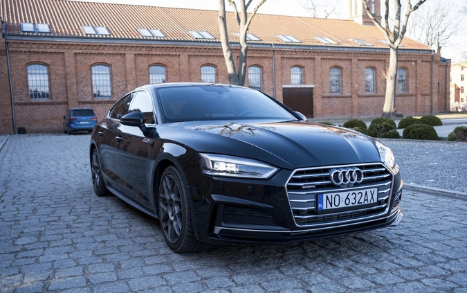 Audi A5 cena 133000 przebieg: 53446, rok produkcji 2018 z Olsztyn małe 781